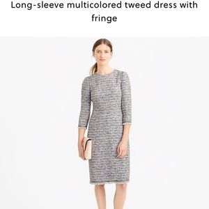 J. Crew Multicolor Tweed Dress